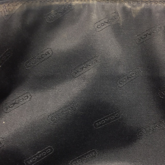 COACH Handbag Black Leather/PVC canvas Medium - Picture 5 of 7